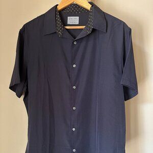 NWOT Jachs Ultra Light Weight Poly Spandex button up short sleeve